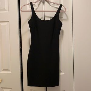 Short black fitted dress